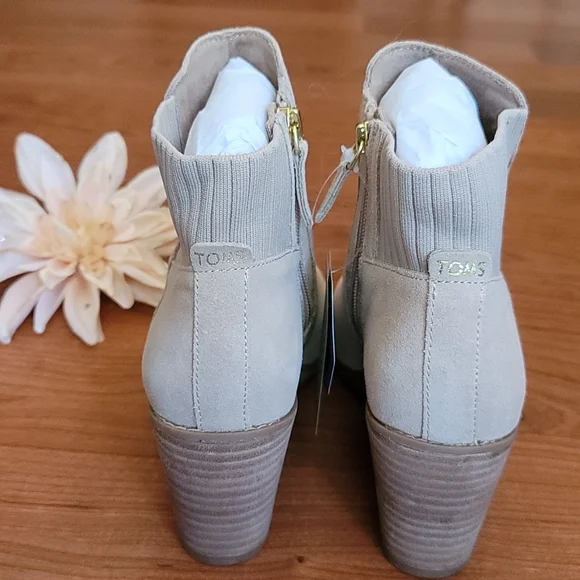 TOMS Natural Suede Bootie - Picture 11 of 11